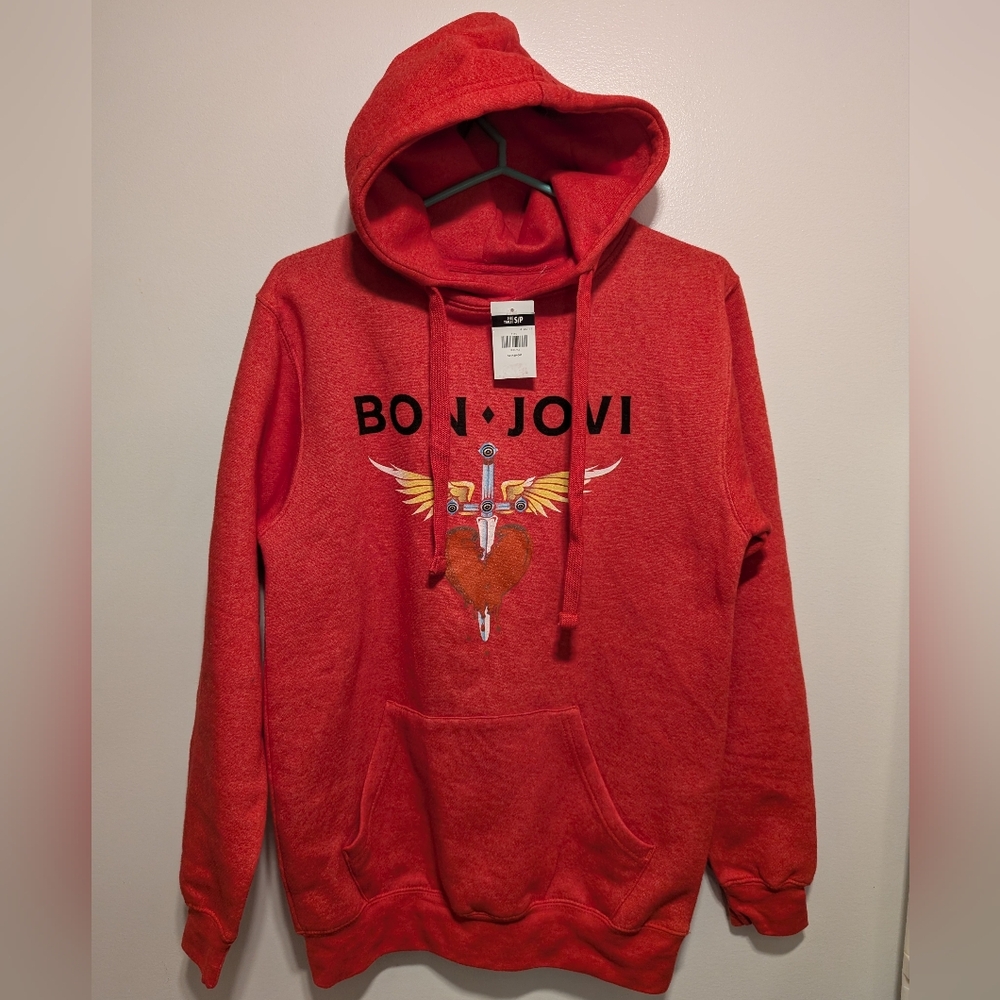 Mens Hoodies Bon Jovi Size SP Brand New with tag